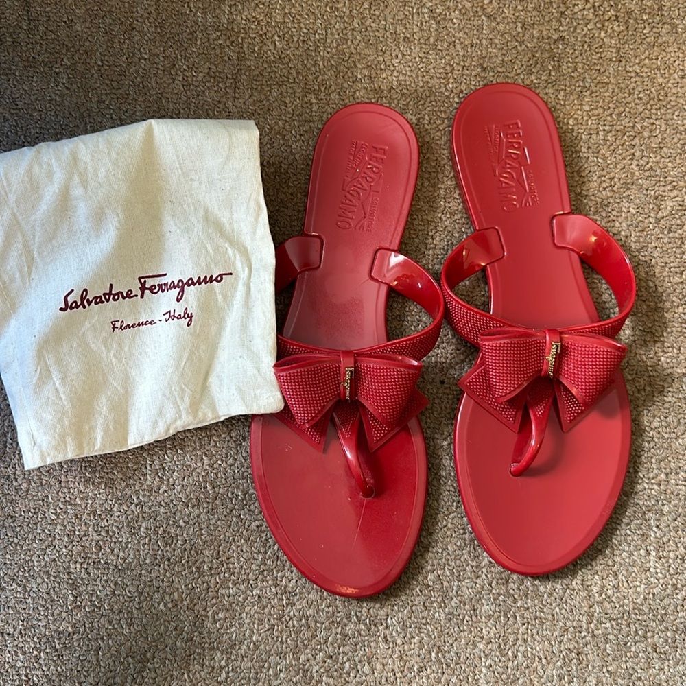 Salvatore Ferragamo Bali Jelly Flip-Flops